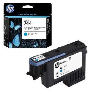 HP 744 Photo Black& Cyan Printhead